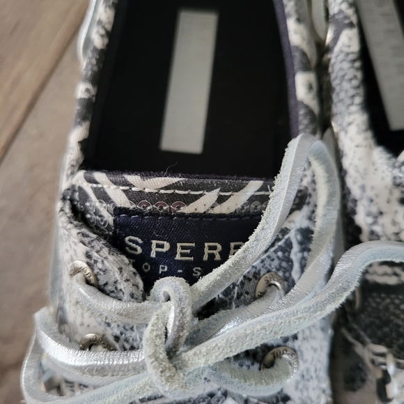 Sperry Topsiders Black & White Animal print - Picture 9 of 10